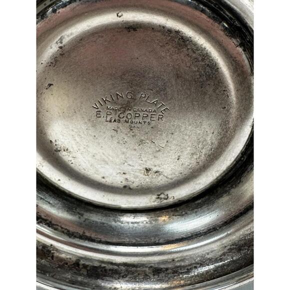 Vtg Viking Plate EP Copper Cocktail Shaker Hammered Silver Plate Art Deco 40s - Picture 6 of 9